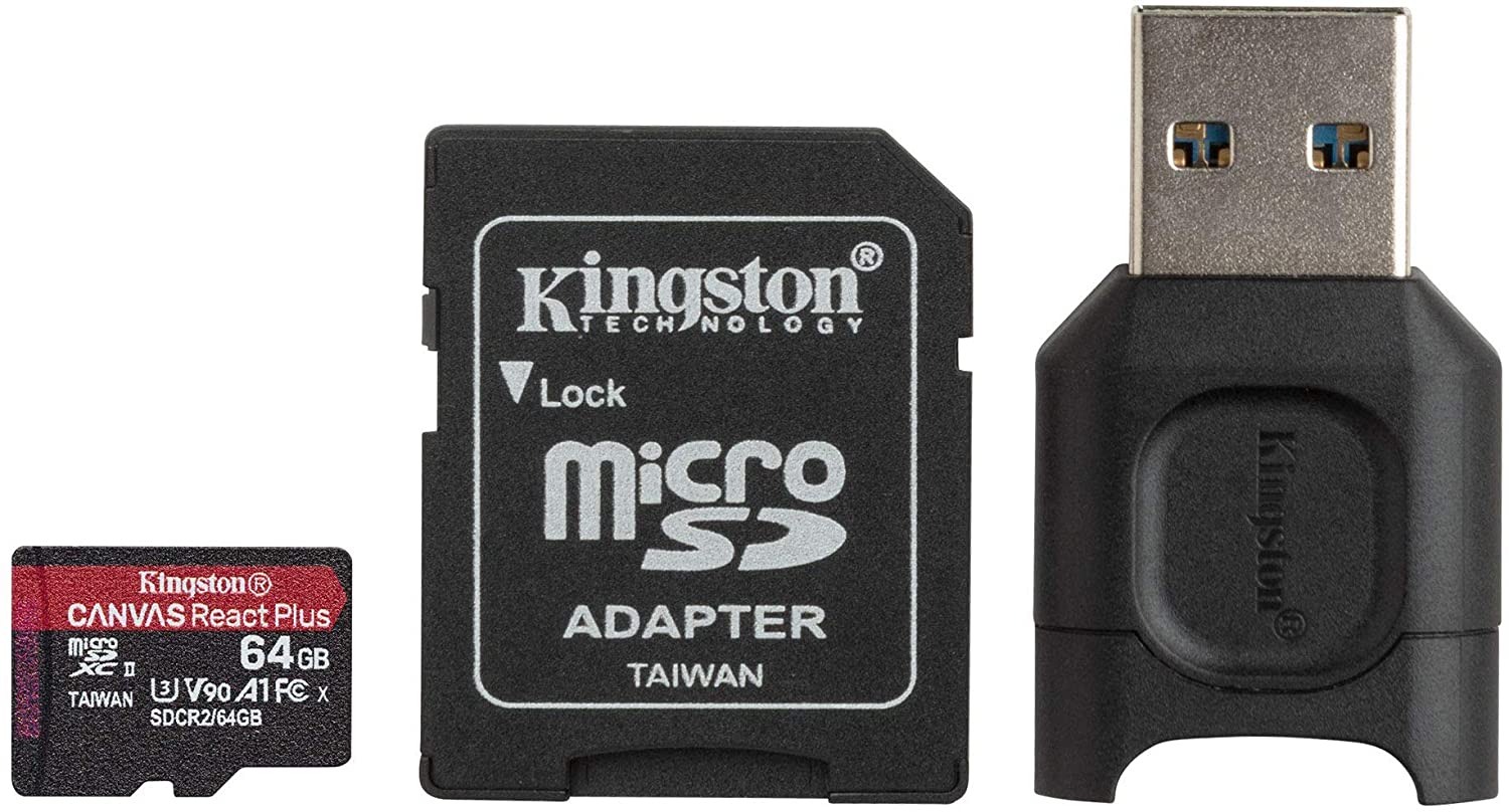Kingston Tarjeta Micro SDXC 64GB UHS-II U3 V90 Clase 10 285MB/s