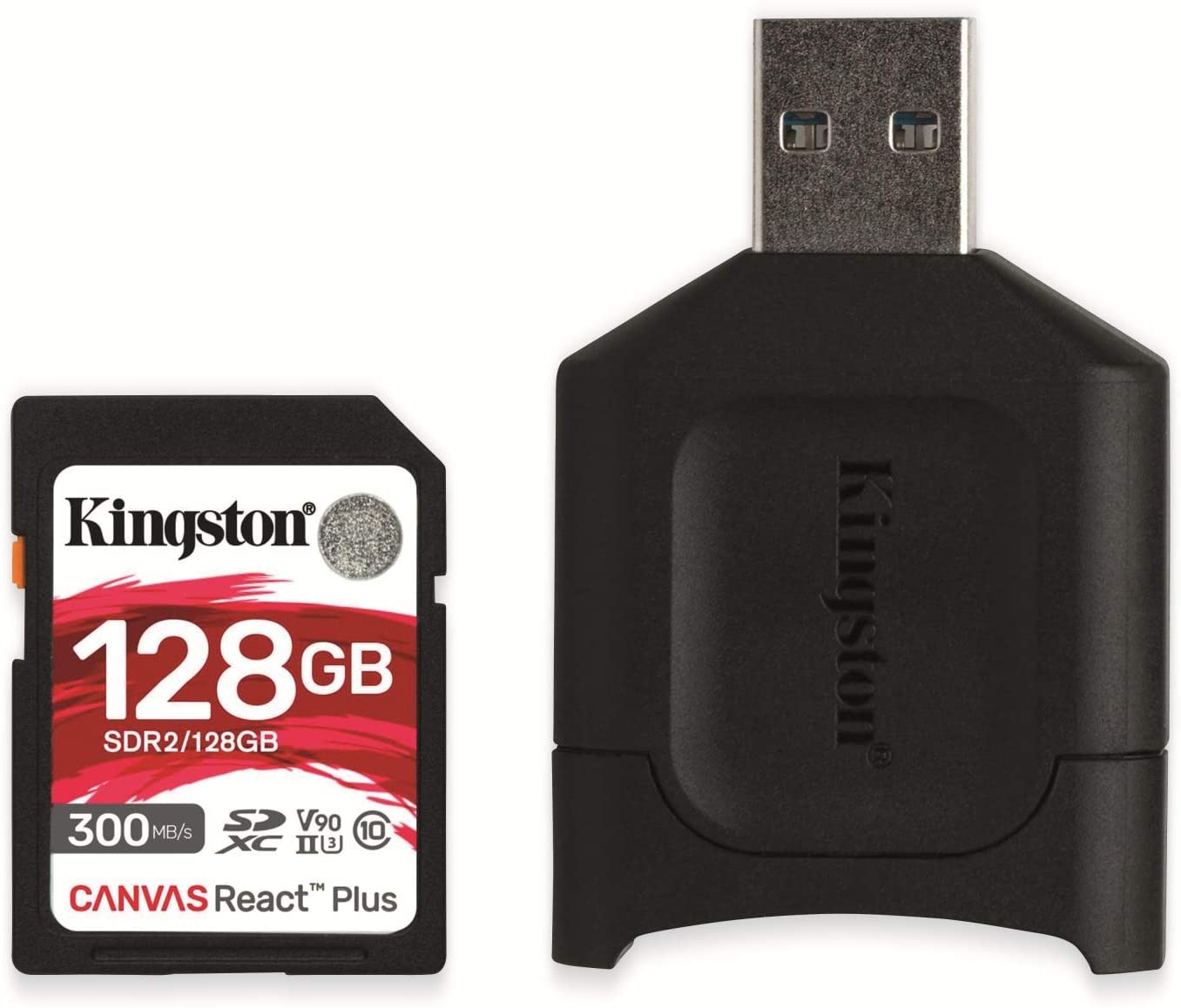 Kingston Tarjeta SDXC 128GB UHS-II U3 V90 Clase 10 300MB/s