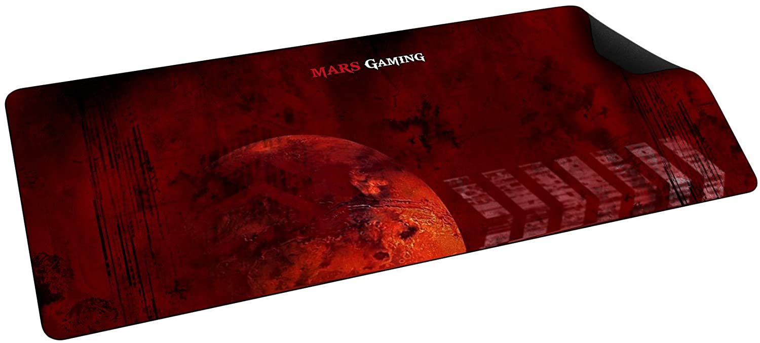 Mars Gaming MMP2 Alfombrilla Gaming XL - Bordes Reforzados - Antideslizante - Tamaño 880x330x3mm