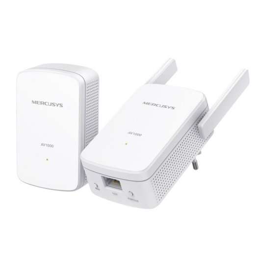 Mercusys MP510 Kit WiFi Powerline AV1000 Gigabit - 1000Mbps - Alcance hasta 300m - Gigabit Ethernet Mercusys MP510 Kit WiFi Powerline AV1000 Gigabit - 1000Mbps - Alcance hasta 300m - Gigabit Ethernet
