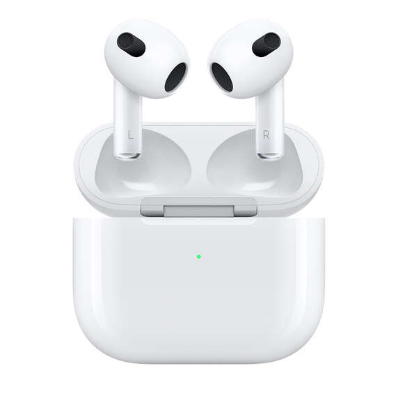 Apple AirPods 3ª Gen Auriculares Inalambricos Bluetooth 5.0 - 2 Microfonos - Control de Sensor de Presion - Autonomia hasta 6h