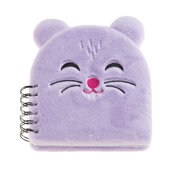 Miquel Rius Back2Fun Cuaderno Peluche Hamster - 160 Hojas Rayadas de Papel 80 g/m2 - Guardas Estampadas y Primera Pagina con Portadilla