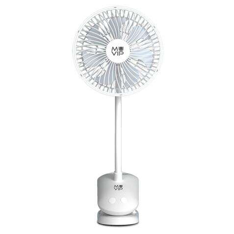 Muvip Ventilador de Pinza Portatil 5W 15cm de Diametro - 4 Velocidades - Angulo Ajustable hasta 360º - Autonomia hasta 9h - Color Blanco Muvip Ventilador de Pinza Portatil 5W 15cm de Diametro - 4 Velocidades - Angulo Ajustable hasta 360º - Autonomia hasta 9h - Color Blanco