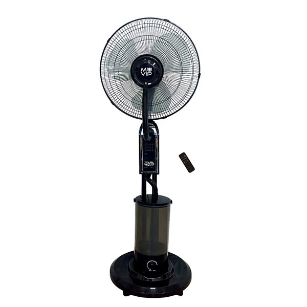 Muvip Ventilador de Pie - 75W - 40cm - 3 Velocidades - Nebulizador - Funcion de Oscilacion - Mando - Color Negro Muvip Ventilador de Pie - 75W - 40cm - 3 Velocidades - Nebulizador - Funcion de Oscilacion - Mando - Color Negro