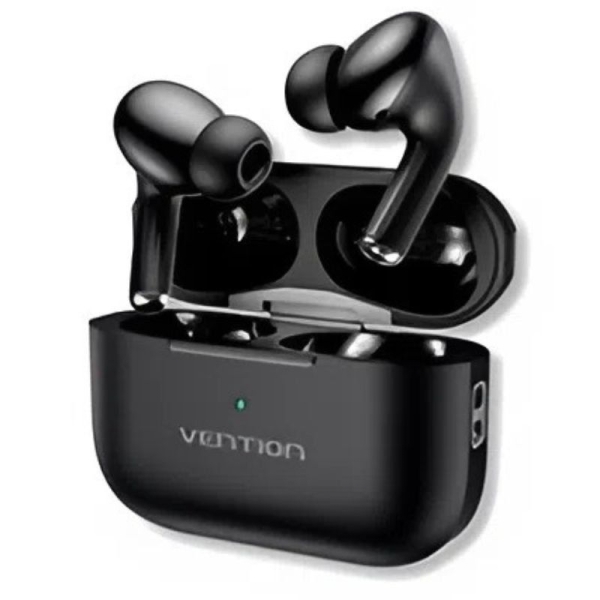Vention Echo Lite E11 Auriculares Bluetooth 5.4 con Estuche de Carga - True Wireless - 6h Autonomia - Color Negro