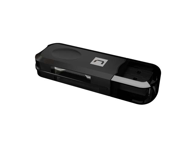 Natec Mini Ant 3 Lector de Tarjetas - SDHC, MMC, M2, MicroSD, USB 2.0 - Color Negro