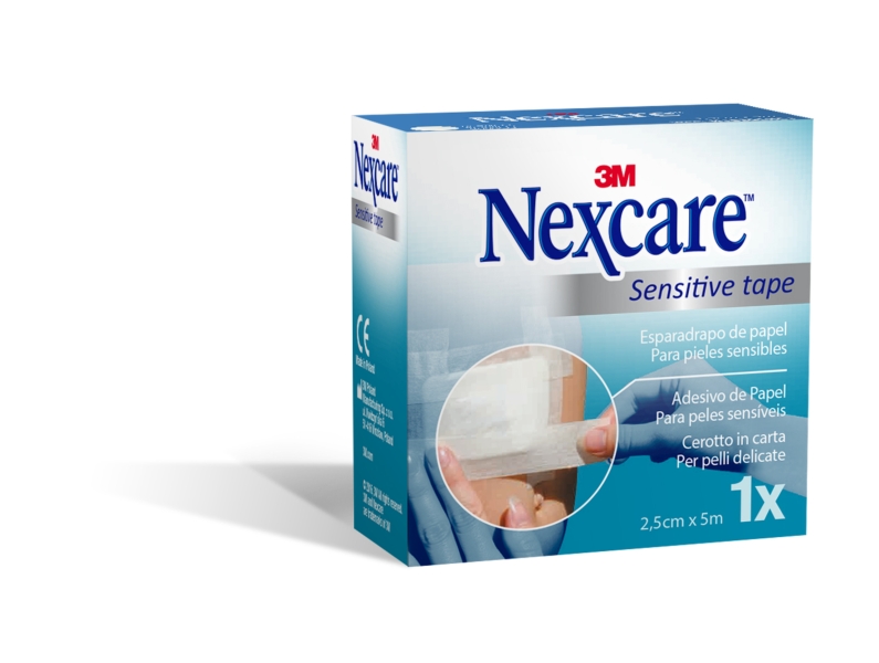 Nexcare Sensitive Esparadrapo - 25mm x 5m - Color Blanco