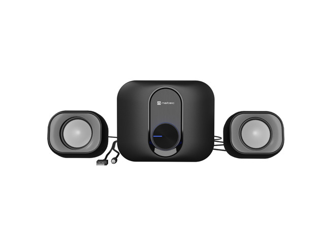 Natec Pug Altavoces 2.1 11W RMS - Diseño Compacto con Subwoofer Dedicado - Alimentación USB - Plug and Play - Color Negro Natec Pug Altavoces 2.1 11W RMS - Diseño Compacto con Subwoofer Dedicado - Alimentación USB - Plug and Play - Color Negro