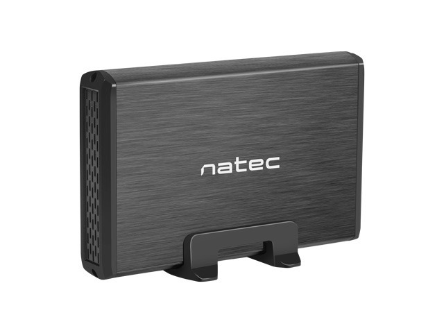 Natec Rhino Caja Externa para Discos HDD/SSD SATA 3.5\" - USB 3.0 - Diseño Robusto y Elegante - Plug and Play - Color Negro