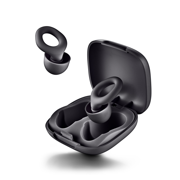 NGS Noon Tapones para Oidos con Reduccion de Ruido - Silicona - Funda y 4 Almohadillas - Color Negro NGS Noon Tapones para Oidos con Reduccion de Ruido - Silicona - Funda y 4 Almohadillas - Color Negro