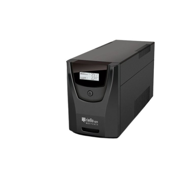 Riello Net Power SAI 1000VA - 600W - Tecnologia Line Interactive - USB, 4x Shucko - Color Negro