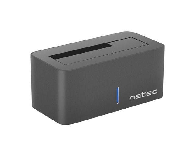 Natec Kangaroo Caja Externa para Discos HDD/SSD - Compatible 2,5\" y 3,5\" SATA - USB 3.0 - Color Negro