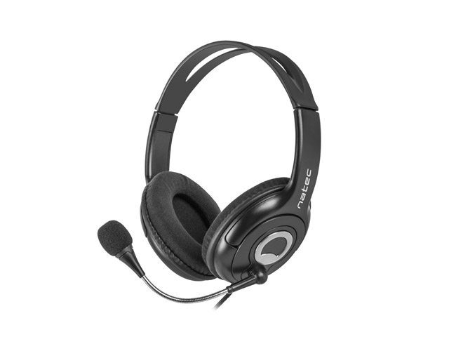 Natec Bear 2 Auriculares Diadema con Microfono - MiniJack de 3,5 mm - Control de Volumen Integrado - Color Negro Natec Bear 2 Auriculares Diadema con Microfono - MiniJack de 3,5 mm - Control de Volumen Integrado - Color Negro