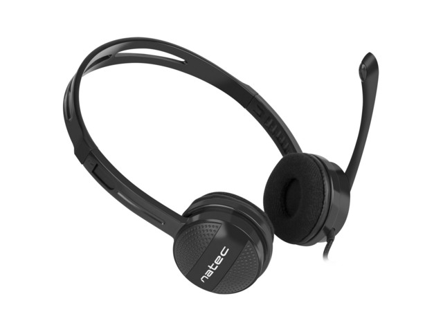 Natec Canary Go Auriculares Diadema con Microfono - MiniJack de 3,5 mm - Control de Volumen Integrado - Color Negro Natec Canary Go Auriculares Diadema con Microfono - MiniJack de 3,5 mm - Control de Volumen Integrado - Color Negro