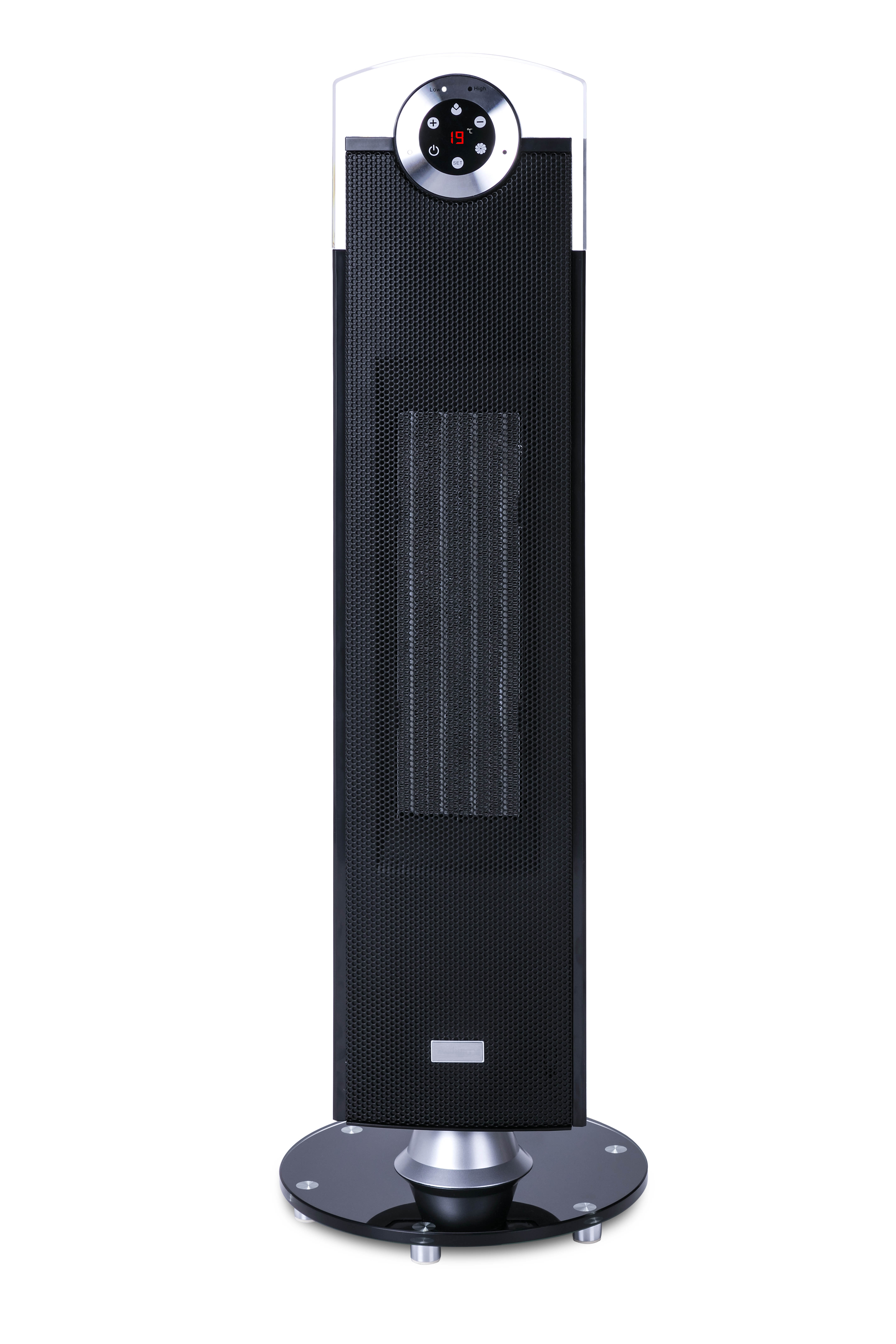 Newteck Rhapsody Calefactor Ceramico 2500W - 2 Niveles de Potencia - Temporizador - Oscilacion - Mando a Distancia - Color Negro