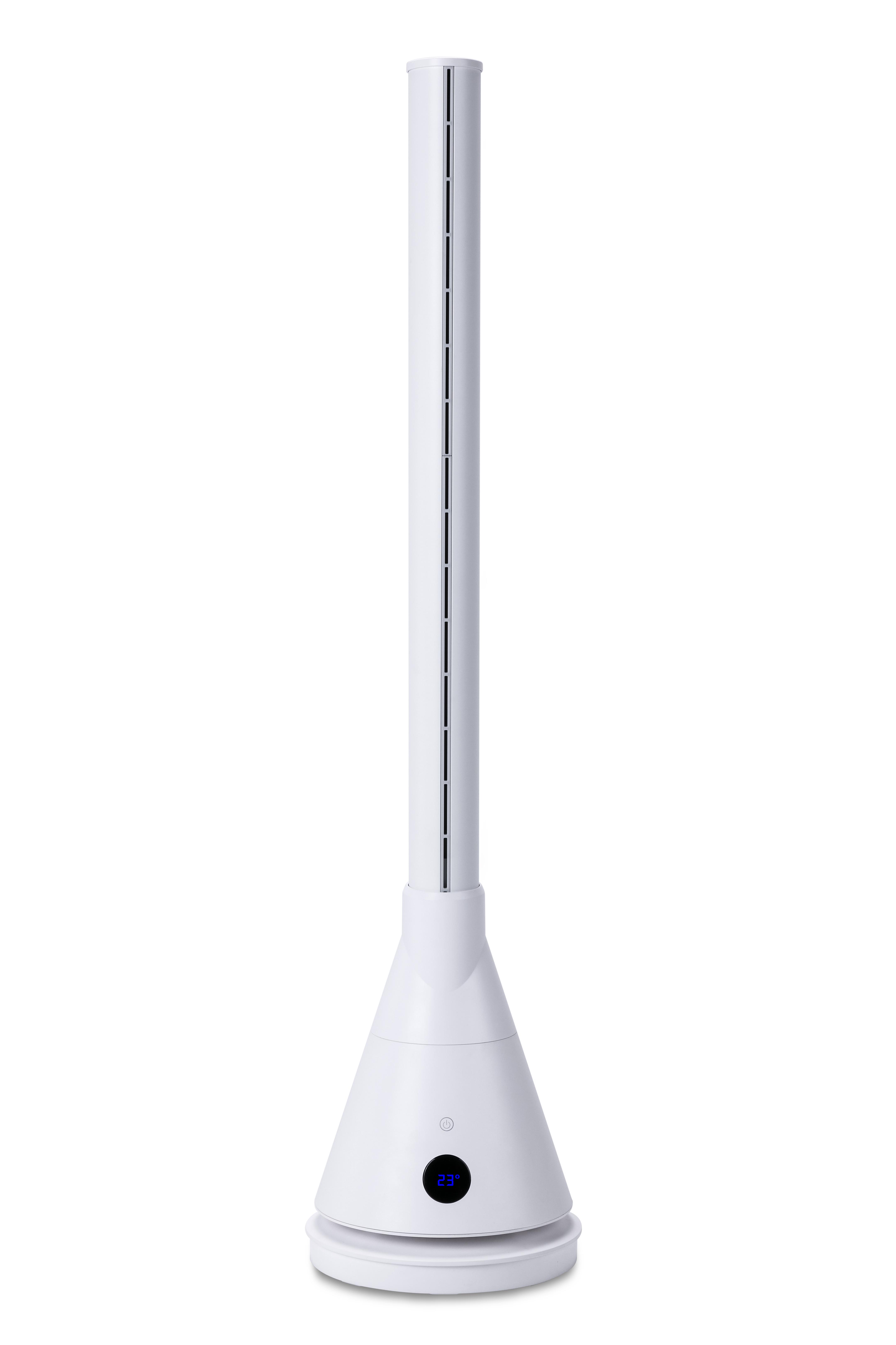 Newteck Dual 365 Torre de Ventilacion Frio/Calor 1800W - Oscilacion 80º - Modo Sueño - Panel Tactil - Mando a Distancia - Color Blanco