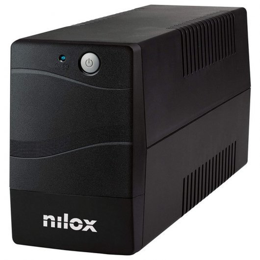 Nilox Premium Line Interactive 600 SAI 600VA 420W UPS - Funcion AVR - 2x Schukos - Proteccion Apagones y Perturbaciones de la Red Electrica