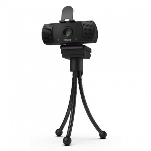 Krom Kam Webcam Full HD 1080p - Microfono Integrado - USB 2.0