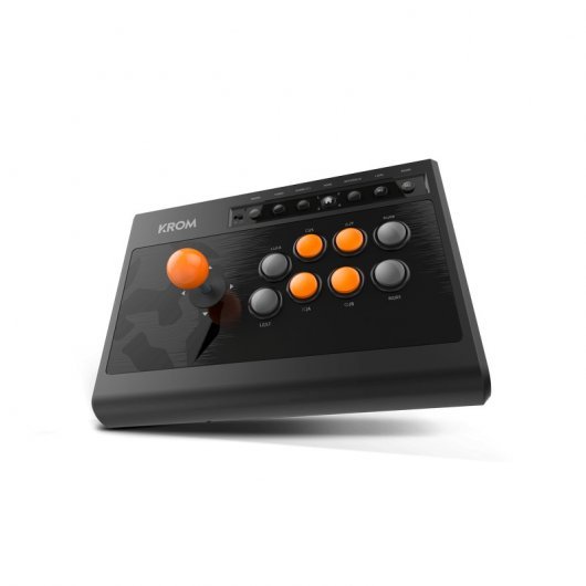 Krom Kumite Mando/Gamepad Arcade USB - Joystick y Botones Mecanicos