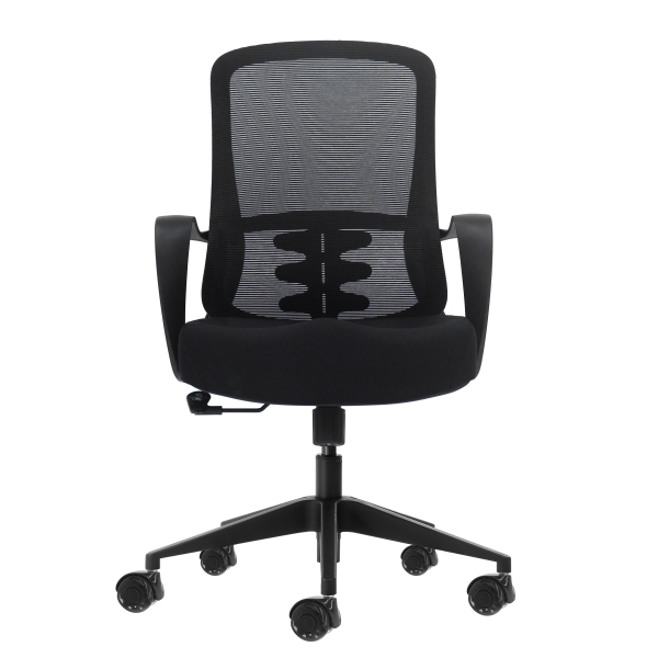 Oqonos Cherg 006 Silla de Oficina Ergonomica con Respaldo de Malla Transpirable, Piston de Gas Clase 4, Soporte Lumbar, Reposabrazos Fijos, Asiento Ergonomico Moldeado y Ruedas de Silicona - Negro Oqonos Cherg 006 Silla de Oficina Ergonomica con Respaldo de Malla Transpirable, Piston de Gas Clase 4, Soporte Lumbar, Reposabrazos Fijos, Asiento Ergonomico Moldeado y Ruedas de Silicona - Negro