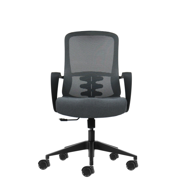 Oqonos Cherg 007 Silla de Oficina Ergonomica con Respaldo de Malla Transpirable, Piston de Gas Clase 4, Soporte Lumbar, Reposabrazos Fijos, Asiento Ergonomico Moldeado y Ruedas de Silicona - Gris con Estructura Negra Oqonos Cherg 007 Silla de Oficina Ergonomica con Respaldo de Malla Transpirable, Piston de Gas Clase 4, Soporte Lumbar, Reposabrazos Fijos, Asiento Ergonomico Moldeado y Ruedas de Silicona - Gris con Estructura Negra