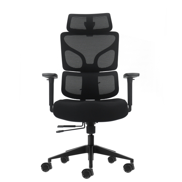 Oqonos Cherg 010 Silla de Oficina Ergonomica con Reposacabezas Cervical Ajustable, Respaldo y Asiento de Malla Elastica, Reposabrazos 4D, Asiento Deslizable Ergonomico Moldeado y Ruedas de Silicona - Negro Oqonos Cherg 010 Silla de Oficina Ergonomica con Reposacabezas Cervical Ajustable, Respaldo y Asiento de Malla Elastica, Reposabrazos 4D, Asiento Deslizable Ergonomico Moldeado y Ruedas de Silicona - Negro