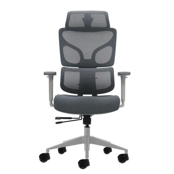 Oqonos Cherg 014 Silla de Oficina Ergonomica con Reposacabezas Cervical Ajustable, Respaldo y Asiento de Malla Elastica, Reposabrazos 4D, Asiento Deslizable Ergonomico Moldeado y Ruedas de Silicona - Gris Oqonos Cherg 014 Silla de Oficina Ergonomica con Reposacabezas Cervical Ajustable, Respaldo y Asiento de Malla Elastica, Reposabrazos 4D, Asiento Deslizable Ergonomico Moldeado y Ruedas de Silicona - Gris
