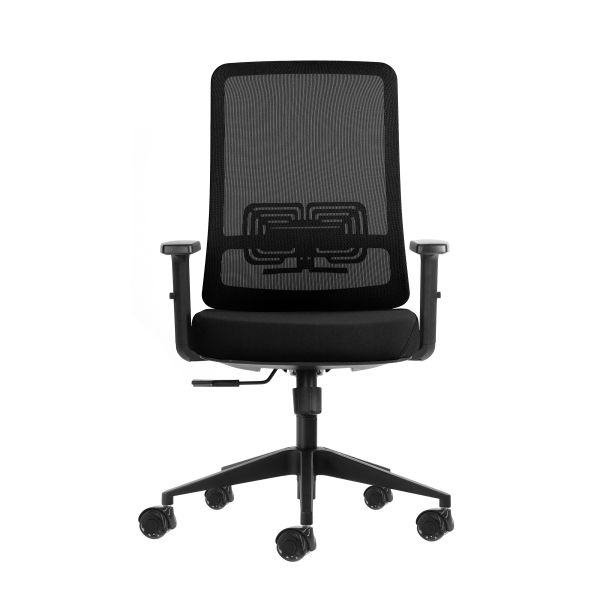 Oqonos Cherg 017 Silla de Oficina Ergonomica con Tejido Impermeable, Mecanismo Autobalanceado, Soporte Lumbar Ajustable, Reposabrazos Ajustables en Altura y Ruedas de Silicona - Negro Oqonos Cherg 017 Silla de Oficina Ergonomica con Tejido Impermeable, Mecanismo Autobalanceado, Soporte Lumbar Ajustable, Reposabrazos Ajustables en Altura y Ruedas de Silicona - Negro