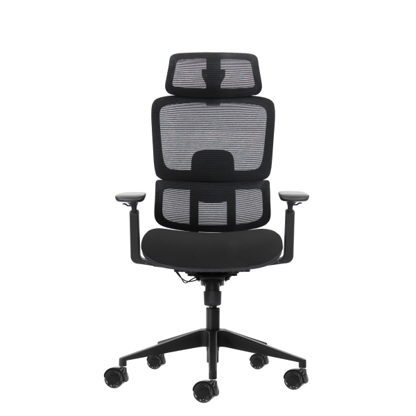 Oqonos Cherg 027 Silla de Oficina Ergonomica con Reposacabezas Cervical Ajustable, Respaldo y Asiento de Malla Elastica, Respaldo Regulable en Altura, Lumbar Ajustable, Reposabrazos 4D y Ruedas de Silicona - Negro Oqonos Cherg 027 Silla de Oficina Ergonomica con Reposacabezas Cervical Ajustable, Respaldo y Asiento de Malla Elastica, Respaldo Regulable en Altura, Lumbar Ajustable, Reposabrazos 4D y Ruedas de Silicona - Negro