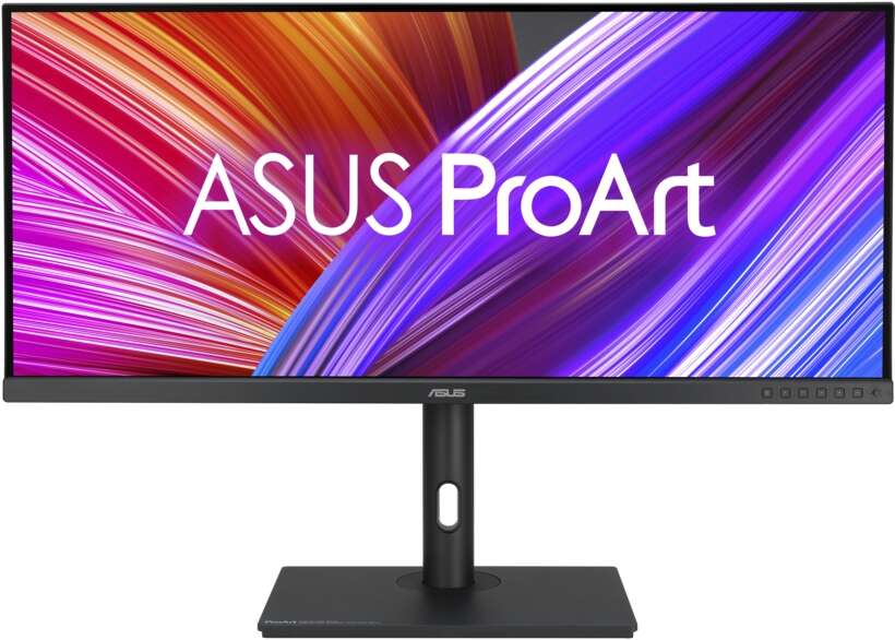 Asus ProArt Monitor 34\" LED IPS UWQHD 120Hz FreeSync Premium Pro - Respuesta 2ms - Ajustable en Altura, Giratorio e Inclinable - Altavoces Incorporados - Angulo de Vision 178º - 21:9 - USB-A, USB-C, HDMI, DisplayPort - VESA 100x100mm