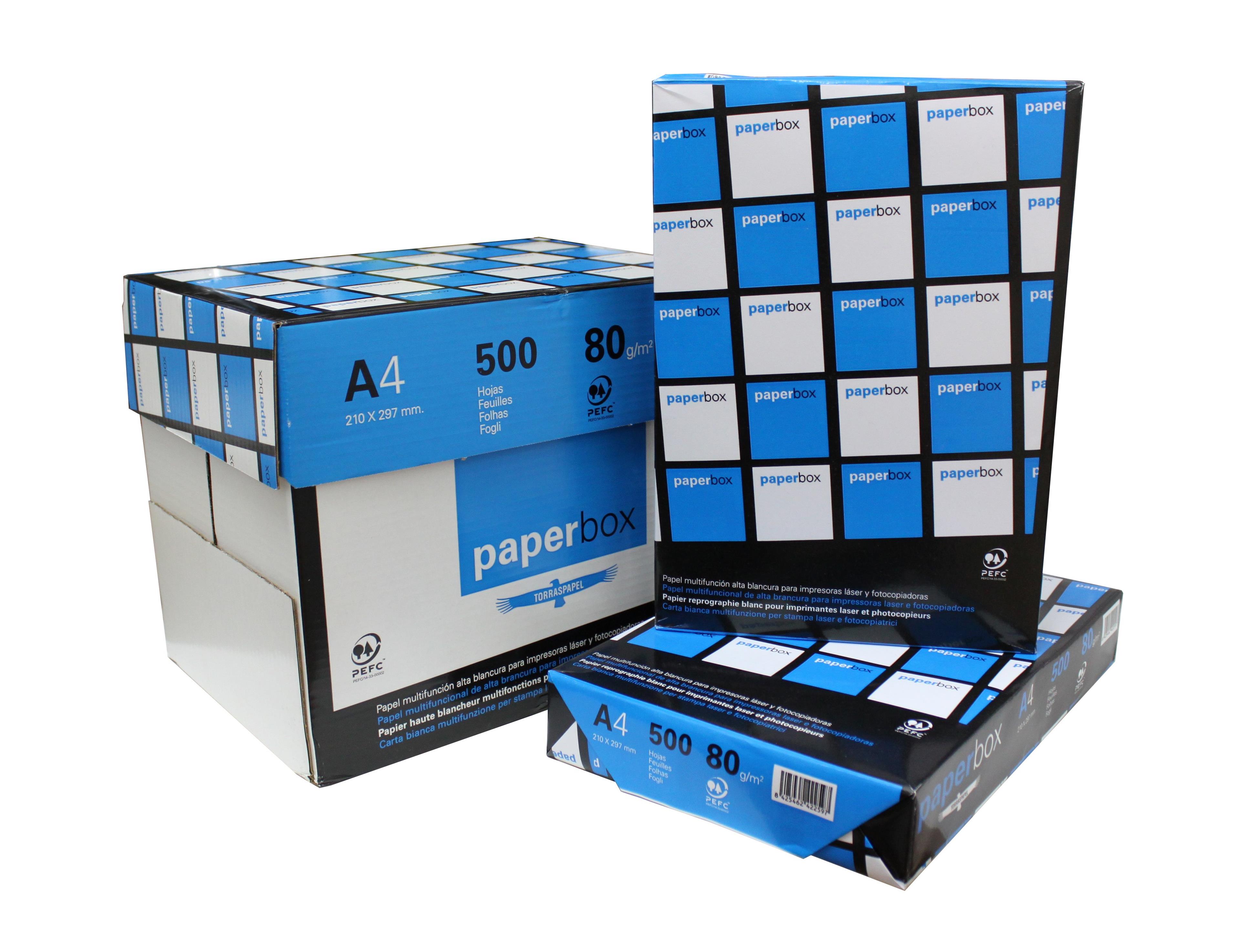 Paperbox Papel A4 80gr. 210x297mm (500 Hojas) Blanco