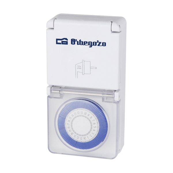 Orbegozo PG 10 Programador 24 Horas - Potencia hasta 3680W - Proteccion IP44 para Uso en Exterior - Intervalos de 15 Minutos - Uso Facil e Intuitivo - Color Blanco Orbegozo PG 10 Programador 24 Horas - Potencia hasta 3680W - Proteccion IP44 para Uso en Exterior - Intervalos de 15 Minutos - Uso Facil e Intuitivo - Color Blanco