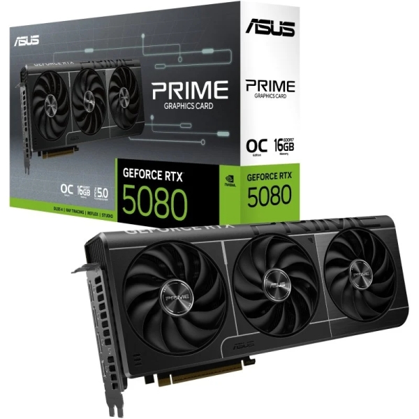 Asus Prime GeForce RTX 5080 O16G EVO Tarjeta Grafica 16GB GDDR7 Reflex 2 AI NVIDIA DLSS4 Asus Prime GeForce RTX 5080 O16G EVO Tarjeta Grafica 16GB GDDR7 Reflex 2 AI NVIDIA DLSS4