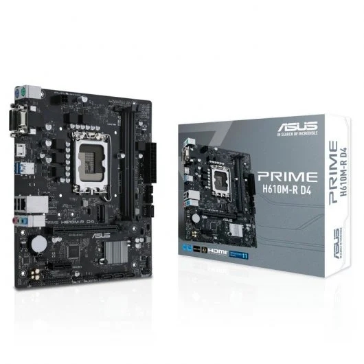 Asus Prime H610M-R D4 Placa Base Intel1700 2x DDR4 - HDMI, M.2, PCIe4.0, 4x Sata III, USB 3.2, MicroATX Asus Prime H610M-R D4 Placa Base Intel1700 2x DDR4 - HDMI, M.2, PCIe4.0, 4x Sata III, USB 3.2, MicroATX