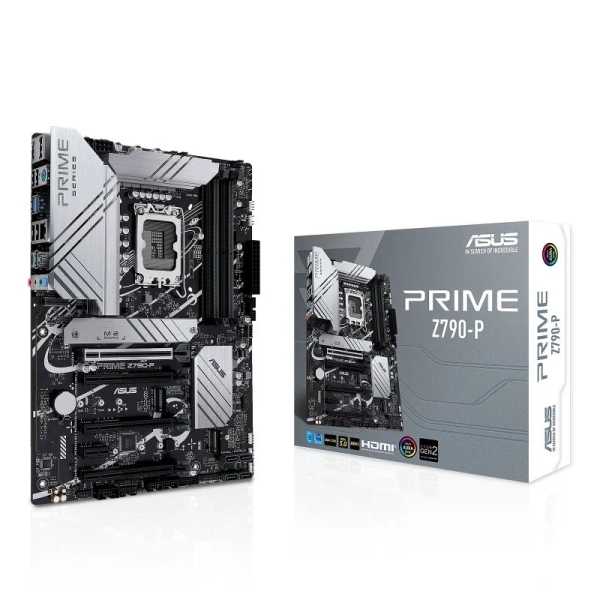 Asus Prime Z790-P Placa Base Intel 1700 - HDMI, DisplayPort, PCIe 3.0, 4.0 y 5.0 M2, 4x Sata III, USB 2.0, 3.2, USB-C, RJ-45