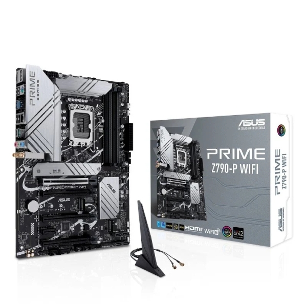 Asus Prime Z790-P WIFI Placa Base Intel 1700 - WiFi, HDMI, DisplayPort, PCIe 3.0, 4.0 y 5.0 M2, 4x Sata III, USB 2.0, 3.2, USB-C, RJ-45