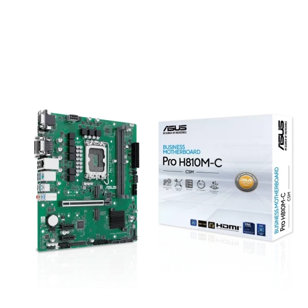 Asus Pro H810M-C CSM Placa Base 2x DDR5, M.2, PCIe 4.0, Sata III, MicroATX