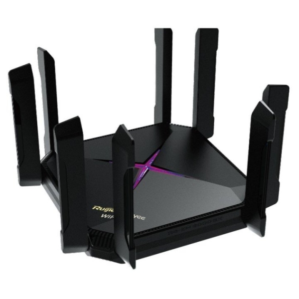 Ruijie RG-EW6000GX Router - 5 Puertos - Velocidad Inalambrica hasta 6Gbps - WiFi 6 AX6000 - Soporte Mesh - Color Negro Ruijie RG-EW6000GX Router - 5 Puertos - Velocidad Inalambrica hasta 6Gbps - WiFi 6 AX6000 - Soporte Mesh - Color Negro