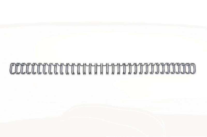 GBC Wirebind Pack de 100 Alambres de Encuadernacion 8mm para Paso 3:1 Redondo o Cuadrado - Formato A4 - Para 34 Orificios - Encuaderna hasta 70 Hojas - Color Negro