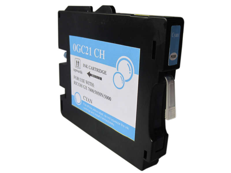 Ricoh GC21C Cyan Cartucho de Tinta Pigmentada Generico - Reemplaza 405533/405537