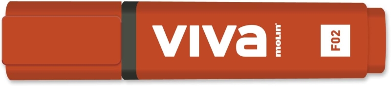 Molin Viva Marcador Fluorescente - Trazo entre 1 y 5mm - Tinta con Base de Agua - Color Rojo Molin Viva Marcador Fluorescente - Trazo entre 1 y 5mm - Tinta con Base de Agua - Color Rojo