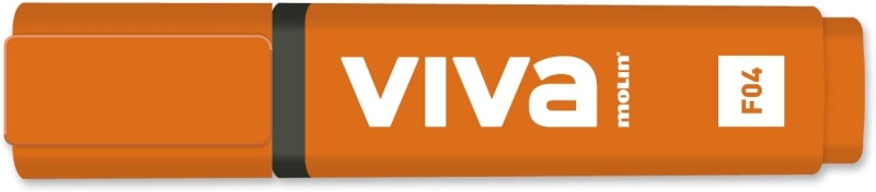 Molin Viva Marcador Fluorescente - Trazo entre 1 y 5mm - Tinta con Base de Agua - Color Naranja Molin Viva Marcador Fluorescente - Trazo entre 1 y 5mm - Tinta con Base de Agua - Color Naranja