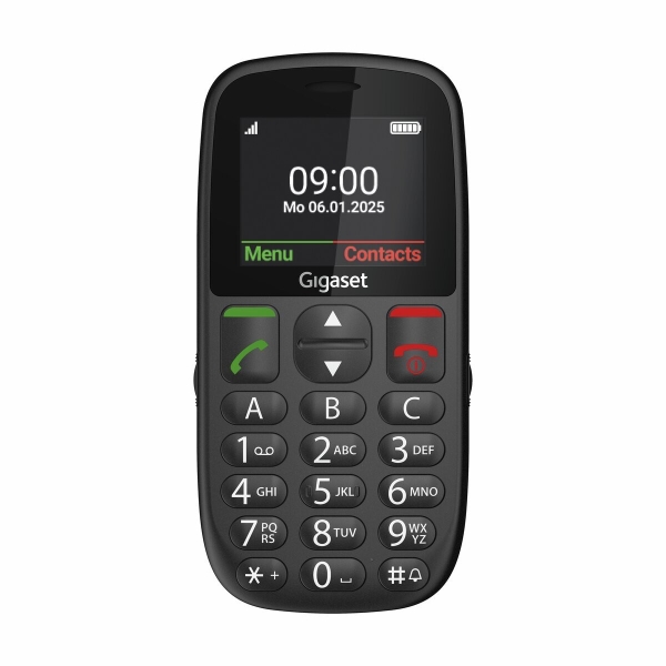 Gigaset GL395 Telefono Movil para Mayores Pantalla 2.2\" - IP44 - Base de Carga - Color Negro