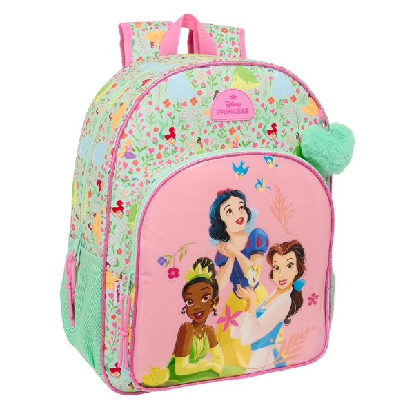 Safta Pricesas Disney \"Bloom\" Mochila - Adaptable a Carro - Asa de Mano - 33x42x14cm - Color Verde