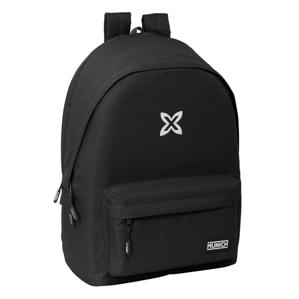 Safta Munich Basicos Mochila para Portatil 15.6\" - Conector USB - 2 Compartimentos - 31x44x18cm - Color Negro