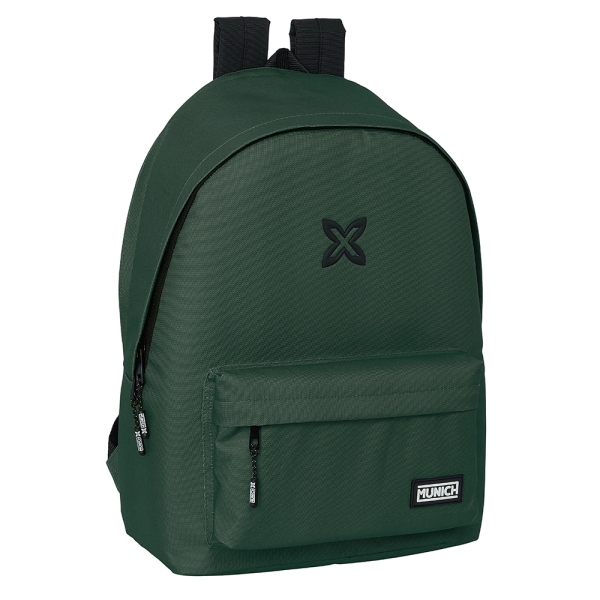 Safta Munich Basicos Mochila para Portatil 15.6\" - Conector USB - 2 Compartimentos - 31x44x18cm - Color Verde