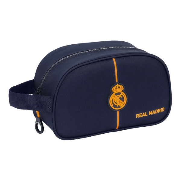 Safta Real Madrid 2ª Equipacion 24/25 Neceser - 1 Compartimento - Asa de Mano - 26x15x12cm - Color Azul Marino