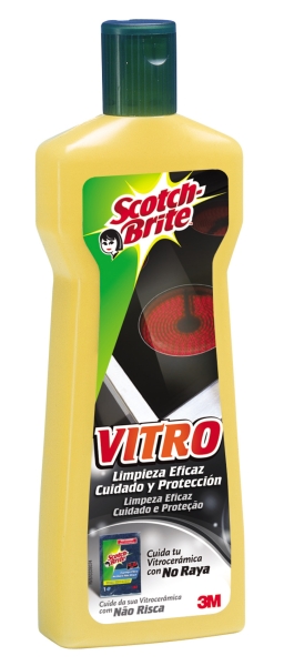 Scotch-Brite Vitro Rejuvenecedor para Placas de Vidrio - 250ml - Color Amarillo Scotch-Brite Vitro Rejuvenecedor para Placas de Vidrio - 250ml - Color Amarillo