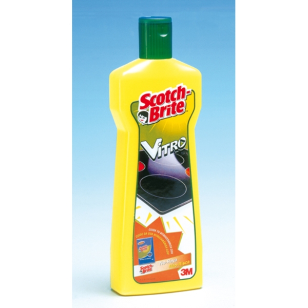Scotch-Brite Vitro Limpiador para Vitroceramicas - Base de Agua - Color Amarillo Scotch-Brite Vitro Limpiador para Vitroceramicas - Base de Agua - Color Amarillo