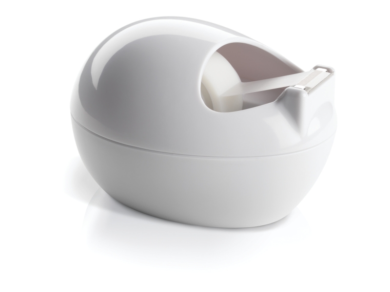 Scotch Dispensador de Cinta Adhesiva - para Cintas de hasta 19mm x 7.5m - Incluye Cinta Adhesiva Invisible - Estilo Moderno - Color Blanco